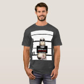 T-shirt Pet Ferret Funny Ferret Thief Mugshot Cadeau (Devant entier)