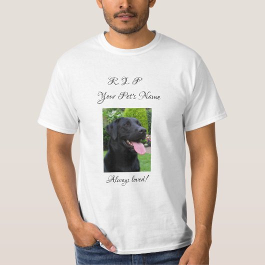 T-shirt Pet Memorial (Devant)