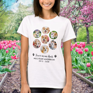 T-shirt Pet Memorial 7 Photo Collage Pour Toujours Dans No