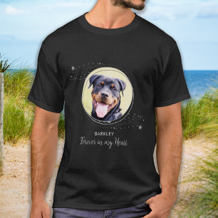T-shirt Pet Memorial Elegant Argent Stars Personnalisé Chi