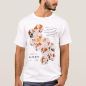 T-shirt Pet Memorial Modern Simple 10 Photo Collage (Devant)