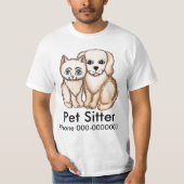 T-shirt Pet Sitter (Devant)