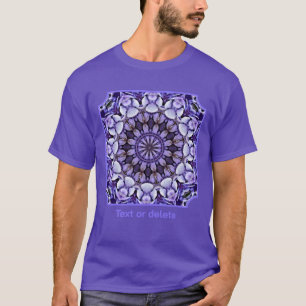 T-shirt Pétales de Fleur d'Hydrangea Bleu Abstraits Person