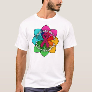 T-shirt Pétales de sujets de conscience de drépanocytose