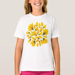 T-shirt Pétales de Tournesol – Conception Florale Lumineus