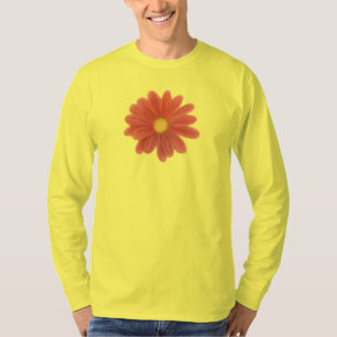 T-shirt Pétales en Mouvement – Graphique de Fleur Vibrant