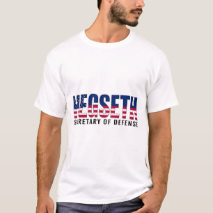 T-shirt Pete Hegseth Secrétaire à la Défense Drapeau Améri