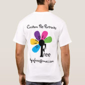 T-shirt Peter, art par hippiefree@mac.com (Dos)