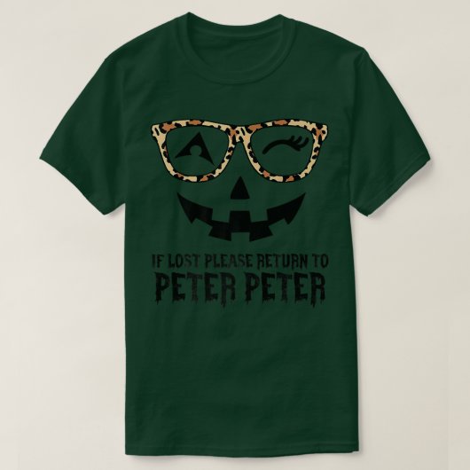 T-shirt Peter Citrouille Manger Costume de couple d'Hallow (Design devant)