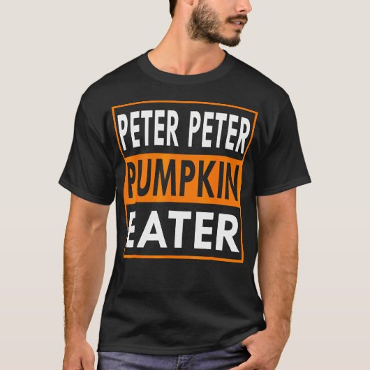 T-shirt Peter Citrouille Mangeur De Costume Pour Les Coupl (Devant)