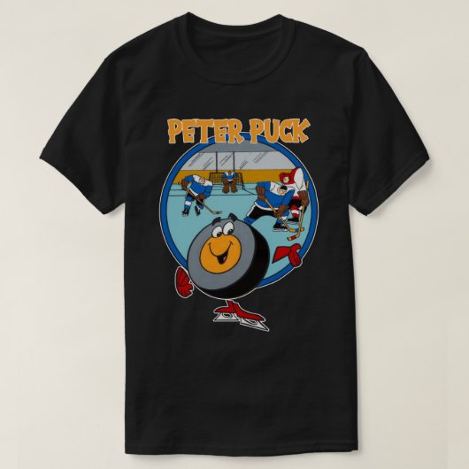 T-shirt Peter Design Puck Caractère de dessin classique T (Design devant)