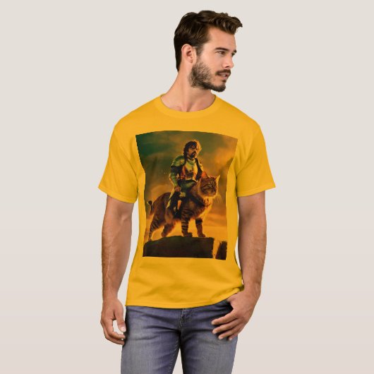 T-shirt Peter Dinklage assis sur un chat (Devant entier)