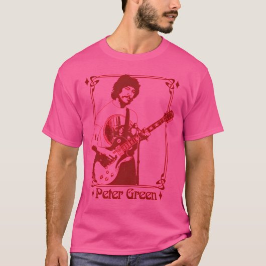 T-shirt Peter Green — Conception de ventilateur rétro (Devant)