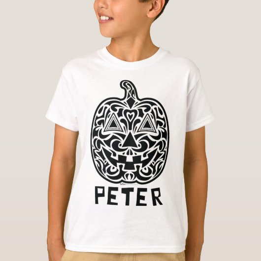 T-shirt Peter Halloween Conception du crâne de sucre (Devant)