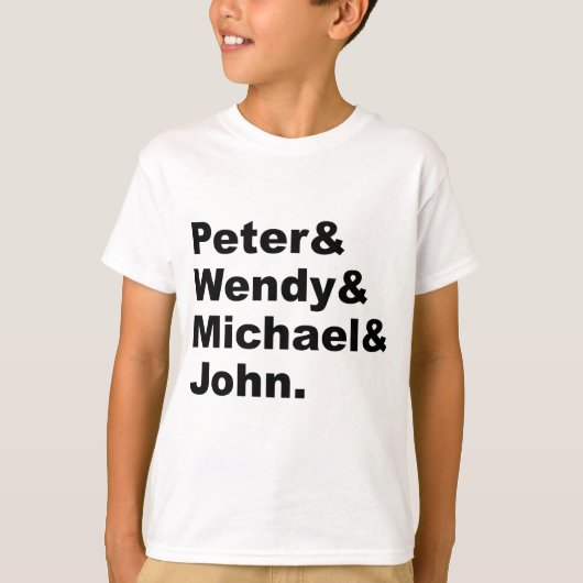 T-shirt Peter Pan de J.M. Barrie | Peter Wendy Michael Joh (Devant)