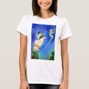T-SHIRT PETER PAN, WENDY, JOHN ET MICHAEL VOLENT LOIN