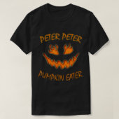 T-shirt Peter Peter Peter Citrouille Manger Couples d'Hall (Design devant)