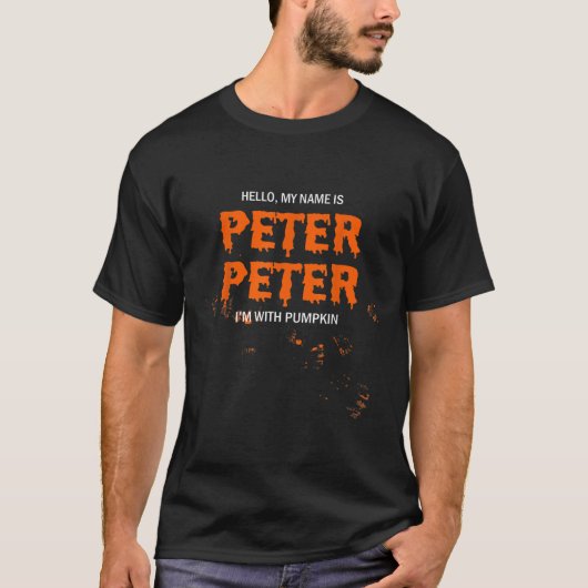 T-shirt Peter Peter Peter Citrouille Manger Couples d'Hall (Devant)