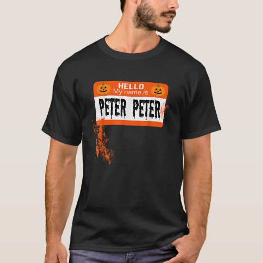 T-shirt Peter Peter Peter Citrouille Manger Couples d'Hall (Devant)