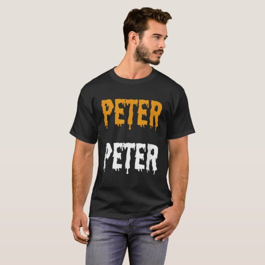T-shirt Peter Peter Peter Citrouille Mangeur Costume Hallo (Devant entier)