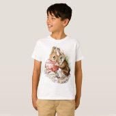 T-shirt Peter Rabbit et Benjamin Bunny planifient leur rai (Devant entier)
