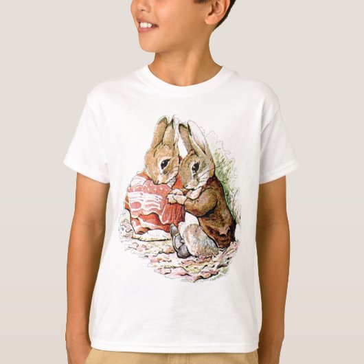 T-shirt Peter Rabbit et Benjamin Bunny planifient leur rai (Devant)