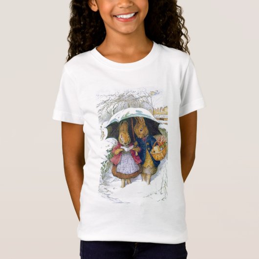 T-Shirt Peter Rabbit (parapluie) (Devant)