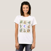 T-shirt PETER RABBIT pour les enfants dont le nom commence (Devant entier)