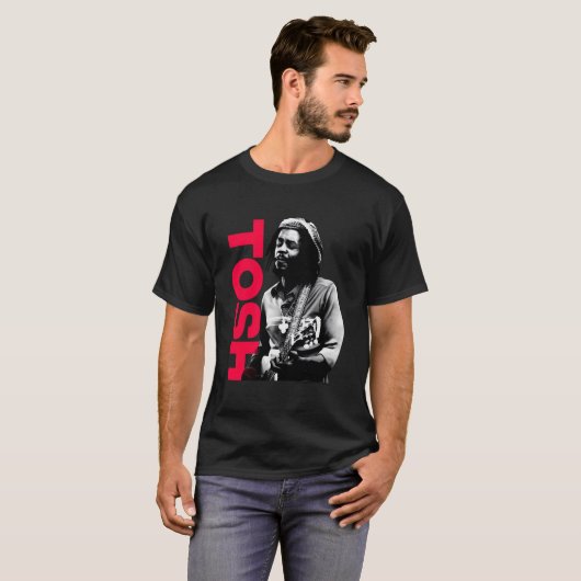 T-shirt Peter Tosh Avec Guitare Adrian Boot Photo (Devant entier)
