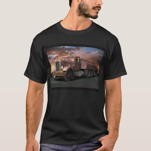 T-shirt Peterbilt "camion de duel" avec le tee - shirt de (Devant)