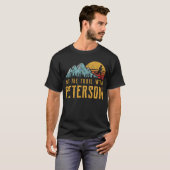T-shirt PETERSON Running - Touchez le sentier avec le nom  (Devant entier)