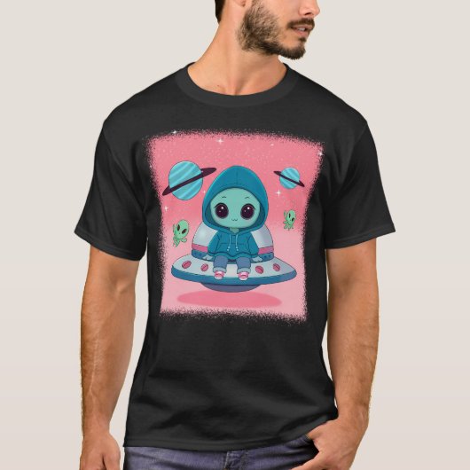 T-shirt Petit Alien mignon (Devant)