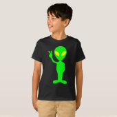 T-SHIRT PETIT ALIEN VERT (Devant entier)