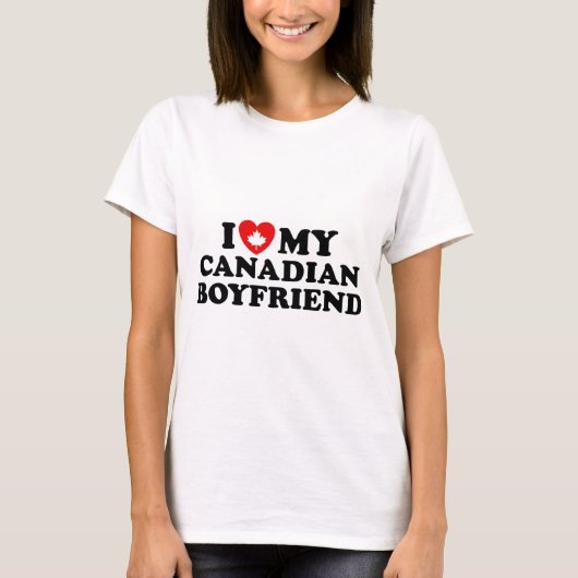 T-shirt Petit ami canadien (Devant)