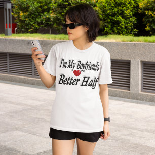 T-shirt Petit ami citation drôle texte noir