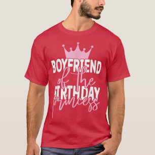 T-shirt Petit ami de la princesse de l'anniversaire Fête d
