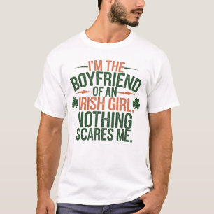 T-shirt Petit ami d'irlandaise Fille Brave St. Patrick's D
