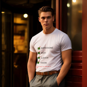 T-shirt Petit ami drôle de typographie personnalisée Valen