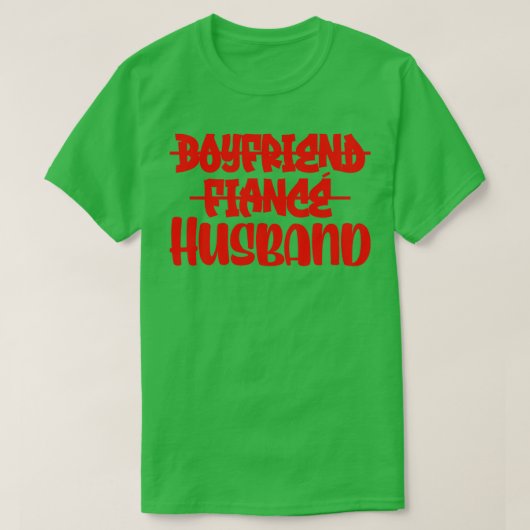 T-shirt Petit ami Fiance Mari 4 (Design devant)