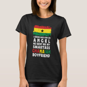 T-shirt Petit ami ghanéen rigolo et malin Drapeau du Ghana