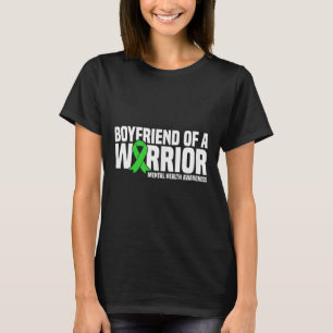 T-shirt Petit Amis D'Un Warrier Green Ribbon Santé Mentale