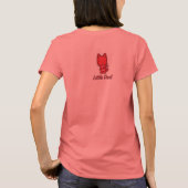 T-shirt "Petit Ange...Petit Diable" Dames Ringer (Dos)