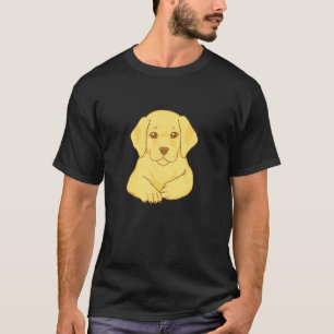 T-shirt Petit animal de compagnie de chiot du Labrador