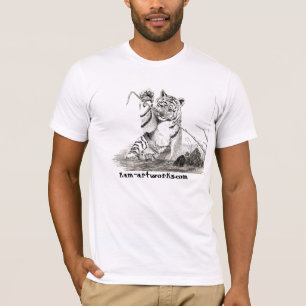 T-shirt petit animal de tigre au jeu