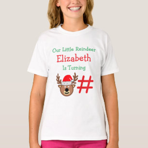 T-shirt Petit Anniversaire de enfant Reindeer
