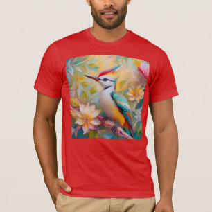 T-shirt Petit arc-en-ciel Pic Imaginaire Oiseau