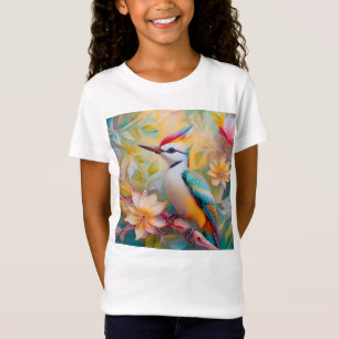 T-Shirt Petit arc-en-ciel Pic Imaginaire Oiseau