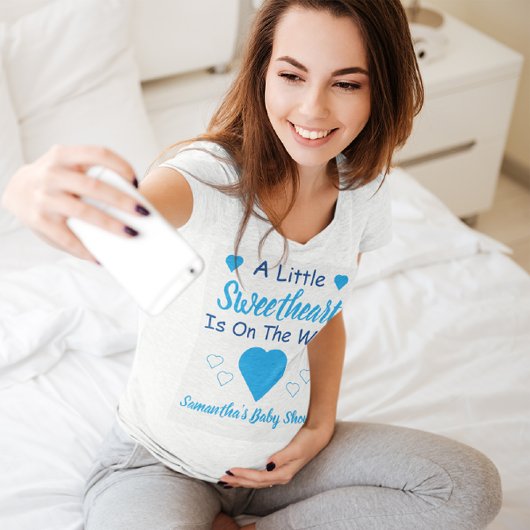 T-shirt Petit Baby shower de coeur