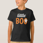 T-shirt Petit Boo Orange Black Halloween Famille Correspon (Devant)