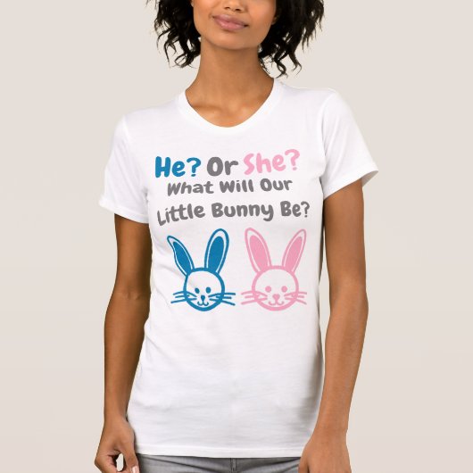 T-shirt Petit Bunny Gender Reveal (Devant)